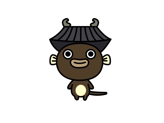 姫路城とアナゴのご当地コラボキャラクター