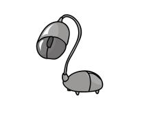 ネズミじゃない方のマウスキャラクター