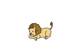 ライオンパラドックスの悲しみを表現したキャラクター