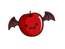 リンゴが悪魔化したキャラクター