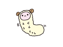 大阪発 芋羊型毛虫キャラクター